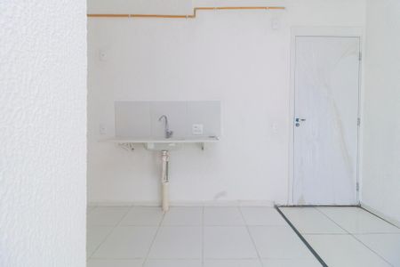 Cozinha de apartamento para alugar com 2 quartos, 32m² em Jardim Caravelas, São Paulo