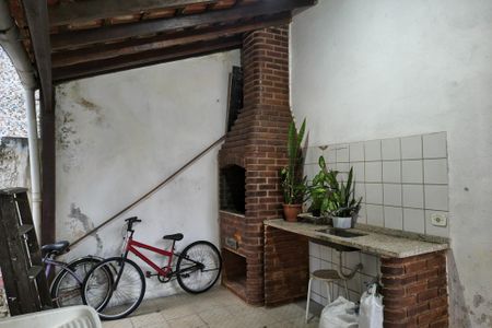 Área comum - Churrasqueira de apartamento para alugar com 1 quarto, 50m² em Cidade Ocian, Praia Grande