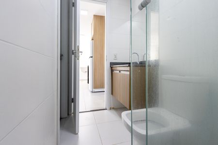 Banheiro de apartamento para alugar com 2 quartos, 37m² em Lapa de Baixo, São Paulo
