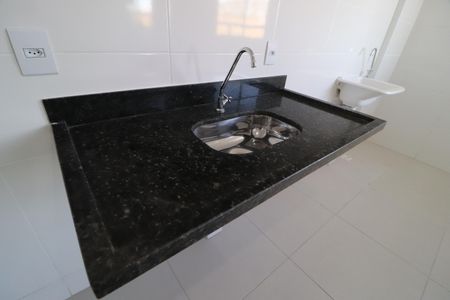 Cozinha de apartamento para alugar com 2 quartos, 55m² em Novo Mundo, Uberlândia