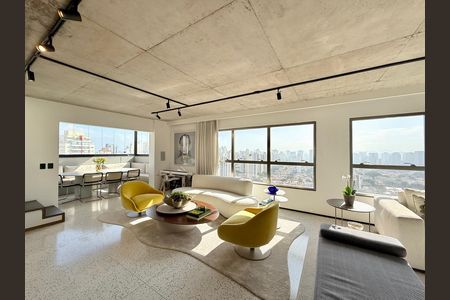 Sala  de apartamento à venda com 4 quartos, 256m² em Campo Belo, São Paulo