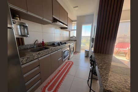 Cozinha de apartamento para alugar com 2 quartos, 64m² em Vila Rosa, Goiânia