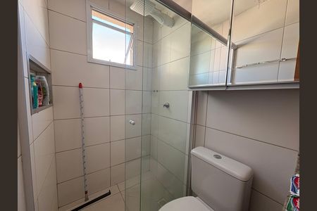 Banheiro da Suíte 1 de apartamento para alugar com 2 quartos, 64m² em Vila Rosa, Goiânia