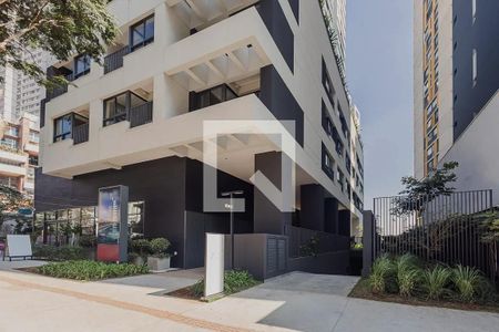 Studio para alugar com 28m², 1 quarto e sem vaga Studio para alugar com 28m², 1 quarto e sem vagaFachada