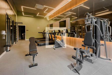 Studio para alugar com 28m², 1 quarto e sem vaga Studio para alugar com 28m², 1 quarto e sem vagaAcademia
