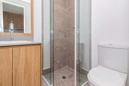 Banheiro social de apartamento para alugar com 2 quartos, 47m² em Santo Amaro, São Paulo