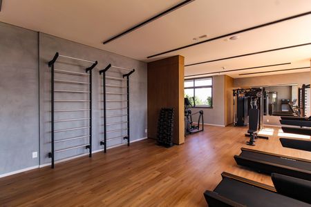 Apartamento para alugar com 40m², 1 quarto e 1 vaga Apartamento para alugar com 40m², 1 quarto e 1 vagaÁrea comum - Academia