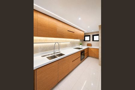Cozinha de apartamento para alugar com 3 quartos, 140m² em Balneario Cidade Atlantica, Guarujá
