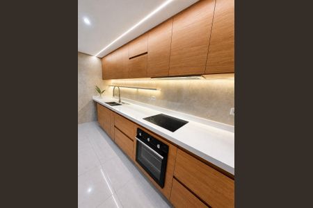 Cozinha de apartamento para alugar com 3 quartos, 140m² em Balneario Cidade Atlantica, Guarujá