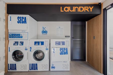 Studio para alugar com 24m², 1 quarto e sem vaga Studio para alugar com 24m², 1 quarto e sem vagaLavanderia