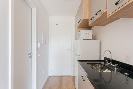 Cozinha de kitnet/studio à venda com 1 quarto, 24m² em Perdizes, São Paulo