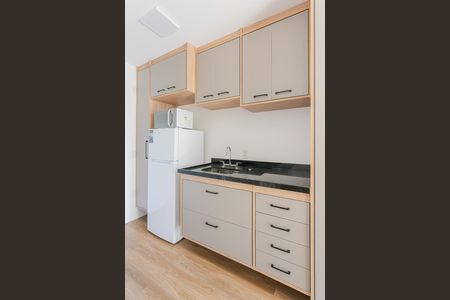 Cozinha de kitnet/studio à venda com 1 quarto, 24m² em Perdizes, São Paulo