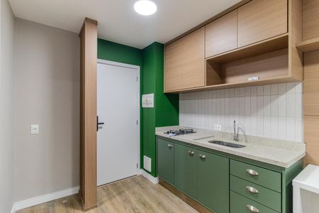 Cozinha de apartamento para alugar com 1 quarto, 29m² em Centro Histórico de São Paulo, São Paulo