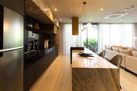 Área comum de kitnet/studio à venda com 1 quarto, 27m² em Vila Nova Conceição, São Paulo