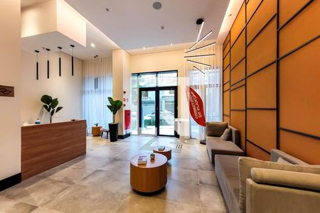 Studio para alugar com 60m², 1 quarto e sem vaga Studio para alugar com 60m², 1 quarto e sem vagaHall de entrada