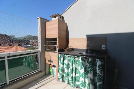 Terraço de casa de condomínio à venda com 3 quartos, 129m² em Tanque, Rio de Janeiro