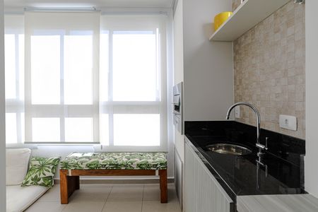 Varanda Gourmet de apartamento para alugar com 1 quarto, 42m² em Loteamento Mogilar, Mogi das Cruzes
