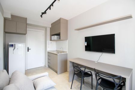 Studio para alugar com 28m², 1 quarto e sem vaga Studio para alugar com 28m², 1 quarto e sem vagaSala e Cozinha