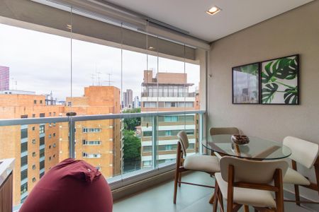 Vista/Varanda de kitnet/studio à venda com 1 quarto, 37m² em Vila Madalena, São Paulo