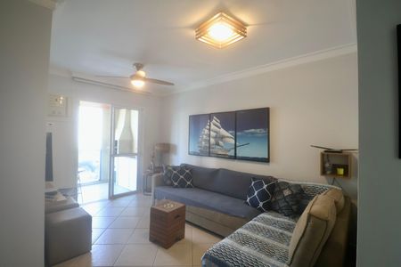 Sala de apartamento para alugar com 3 quartos, 100m² em Jardim Las Palmas, Guarujá