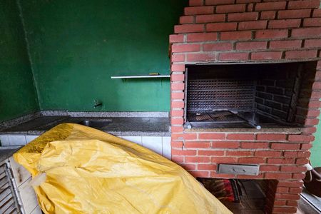 Área comum - Churrasqueira de apartamento para alugar com 1 quarto, 50m² em Aviação, Praia Grande