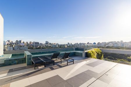 Área comum - Piscina de kitnet/studio para alugar com 1 quarto, 25m² em Farroupilha, Porto Alegre