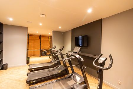 Área comum - Academia de kitnet/studio para alugar com 1 quarto, 25m² em Farroupilha, Porto Alegre