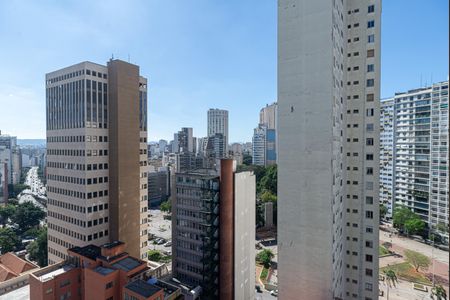 Vista da Varanda do Quarto de kitnet/studio para alugar com 1 quarto, 25m² em Consolação, São Paulo