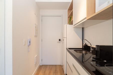 Cozinha de kitnet/studio para alugar com 1 quarto, 25m² em Consolação, São Paulo