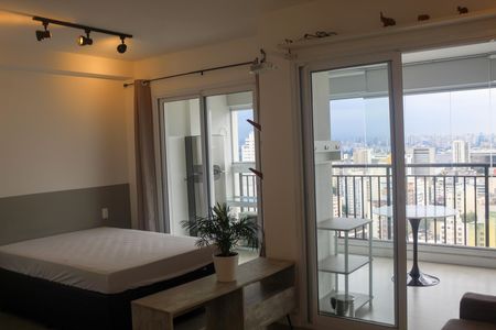 Quarto/Sala de kitnet/studio para alugar com 1 quarto, 35m² em Campos Elíseos, São Paulo