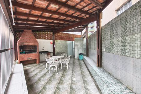Área comum - Churrasqueira de apartamento para alugar com 1 quarto, 45m² em Guilhermina, Praia Grande