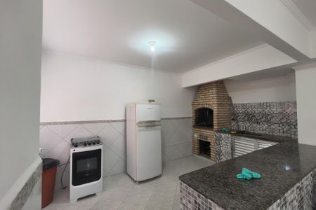 Área comum - Churrasqueira de apartamento para alugar com 2 quartos, 77m² em Vila Tupi, Praia Grande
