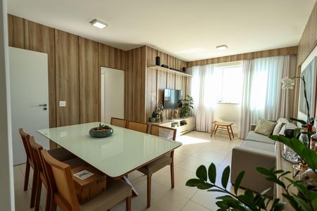 Sala de apartamento à venda com 3 quartos, 95m² em Caiçara-adelaide, Belo Horizonte