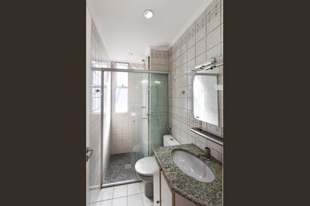 Banheiro da suite de apartamento à venda com 3 quartos, 97m² em Manacás, Belo Horizonte