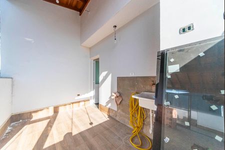 Cozinha e Área de Serviço de apartamento à venda com 2 quartos, 98m² em Vila Alzira, Santo André