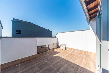 Varanda da cobertura de apartamento à venda com 2 quartos, 98m² em Vila Alzira, Santo André