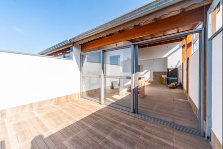 Varanda da cobertura de apartamento à venda com 2 quartos, 98m² em Vila Alzira, Santo André