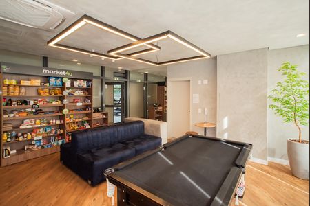 Apartamento para alugar com 28m², 1 quarto e sem vaga Apartamento para alugar com 28m², 1 quarto e sem vagaÁrea comum - Salão de jogos/Mini mercado