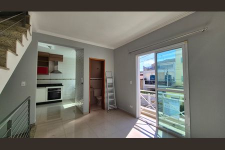 Sala de casa para alugar com 2 quartos, 86m² em Jardim Santo Antônio, Santo André