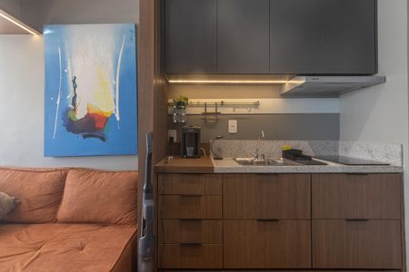 Studio para alugar com 30m², 1 quarto e sem vaga Studio para alugar com 30m², 1 quarto e sem vagaCozinha