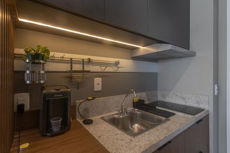 Studio para alugar com 30m², 1 quarto e sem vaga Studio para alugar com 30m², 1 quarto e sem vagaCozinha
