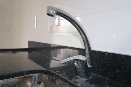 Cozinha de apartamento à venda com 2 quartos, 49m² em Jardim, Santo André