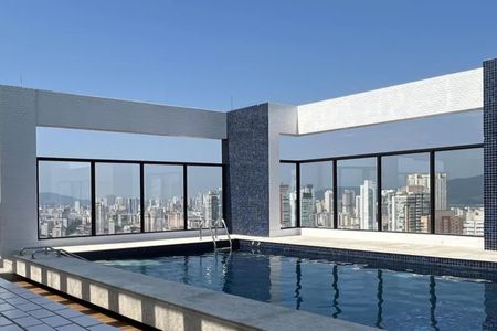 Área comum - Piscina de apartamento para alugar com 1 quarto, 54m² em Boqueirão, Santos