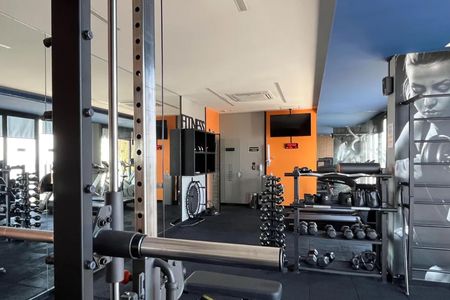 Área comum - Academia de apartamento para alugar com 1 quarto, 54m² em Boqueirão, Santos