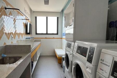 Área comum de apartamento para alugar com 1 quarto, 54m² em Boqueirão, Santos