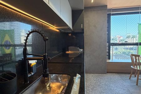 Cozinha de apartamento para alugar com 1 quarto, 54m² em Boqueirão, Santos