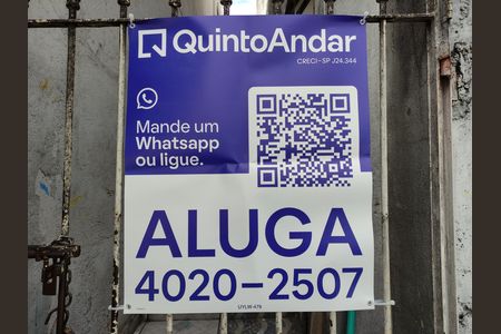 Placa do QuintoAndar código UYLW-479 de casa para alugar com 1 quarto, 35m² em Vila Dalva, São Paulo