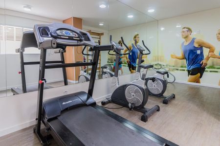 Área comum - Academia de apartamento para alugar com 2 quartos, 55m² em Jardim Cristiane, Santo André