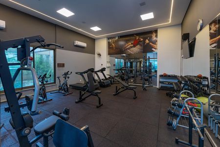 Apartamento à venda com 57m², 1 quarto e 2 vagas Apartamento à venda com 57m², 1 quarto e 2 vagasÁrea comum - Academia