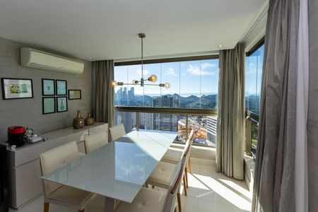 Sala de Jantar - Varanda de apartamento à venda com 1 quarto, 57m² em Vila da Serra, Nova Lima